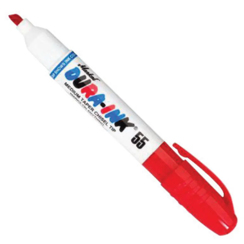 Markal 96528 Dura-Ink 55 Red 1/16 in; 3/16 in, Chisel