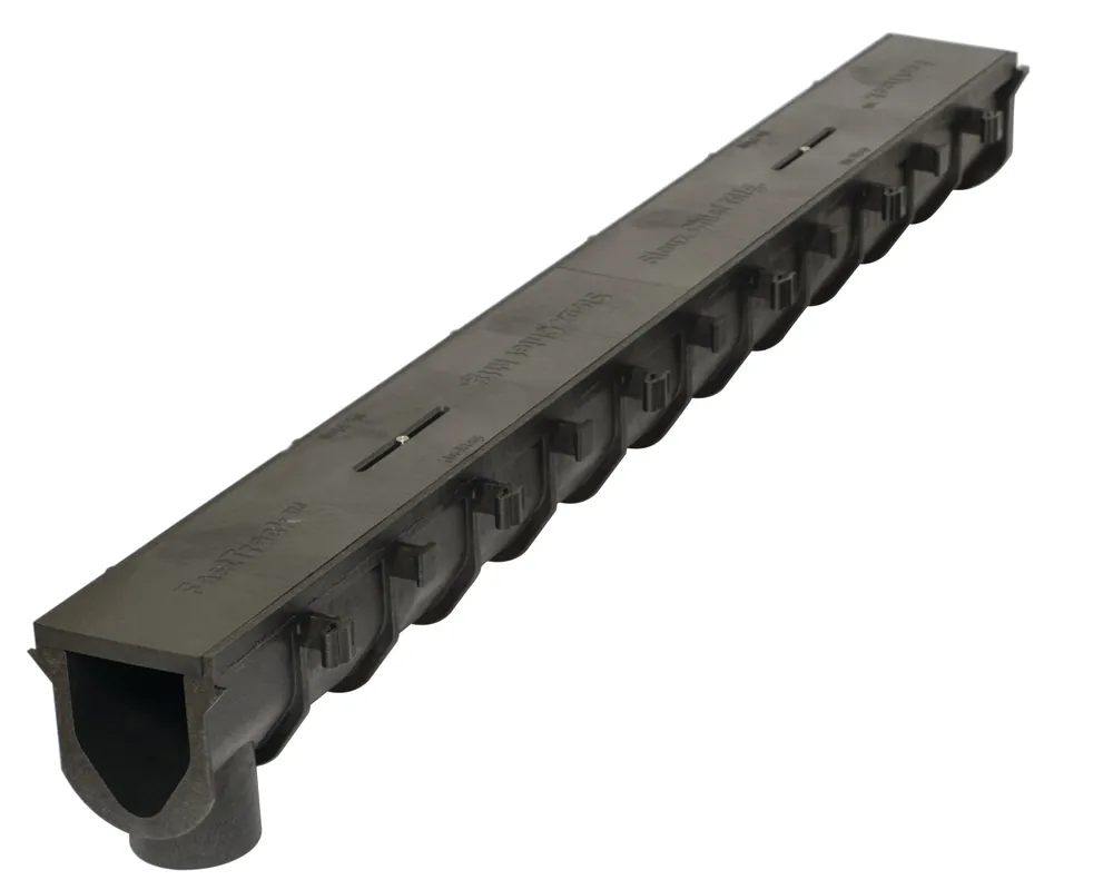 Sioux Chief 865-S8 FastTrack Sloped Channel Section with Construction Cover 72 in L x 9-3/4 in W