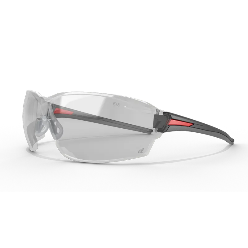 Edge Eyewear XV413 Nevosa Safety Glasses, Light Blue Lens, Black Frame, M