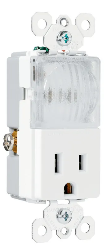 Pass & Seymour TM8HWL-WCC Trademaster Decorator Night Light 15A NTL885TRWCC6