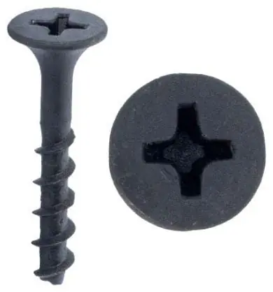 Minerallac 79634J 6 x 2 inches Drywall Screw, Bugle Head, Coarse Thread, Phillips, 100/Jar