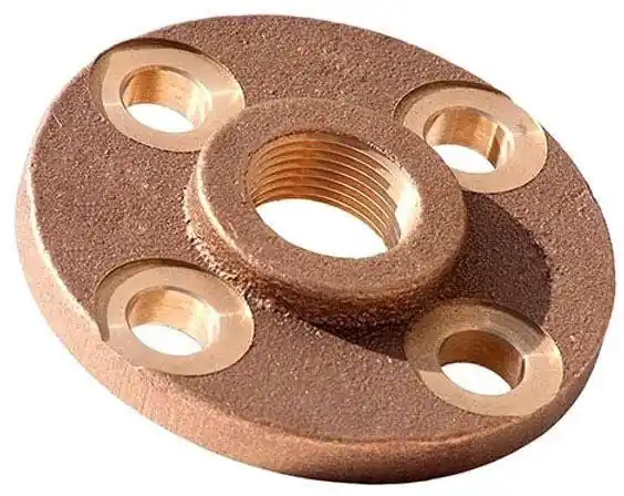 Merit Brass XNL235-20 Lead Free Brass Pipe Fitting Threaded Companion Flange 1-1/4 inches NPT Female
