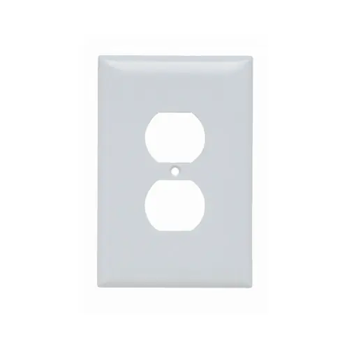 Pass & Seymour SPO8-W Jumbo Duplex Receptacle Cover 1-Gang SPO8-W