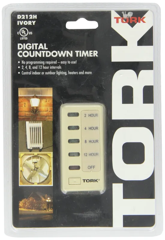 Nsi Industries D212H D Series Electronic Auto Off In-Wall Time Switch 120 VAC 2, 4, 8, 12 Hours