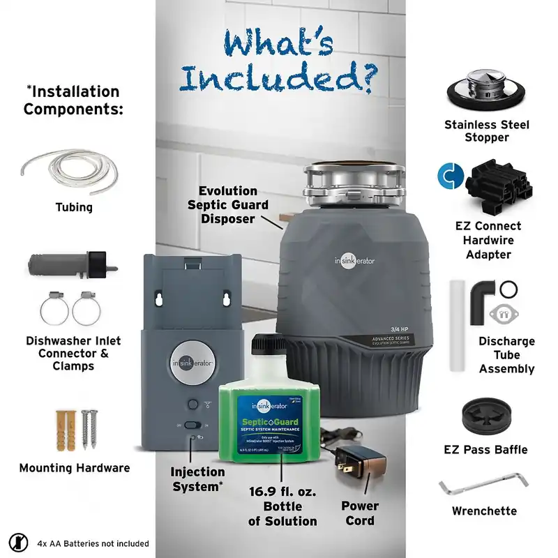 In-Sink-Erator 80024-ISE Evolution Septic Guard Garbage Disposal 3/4 HP