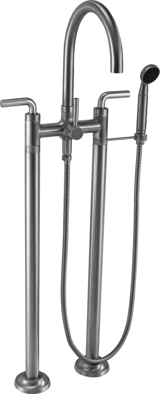 California Faucets 1003-30.20-PN Descanso Floor Mount Tub Filler