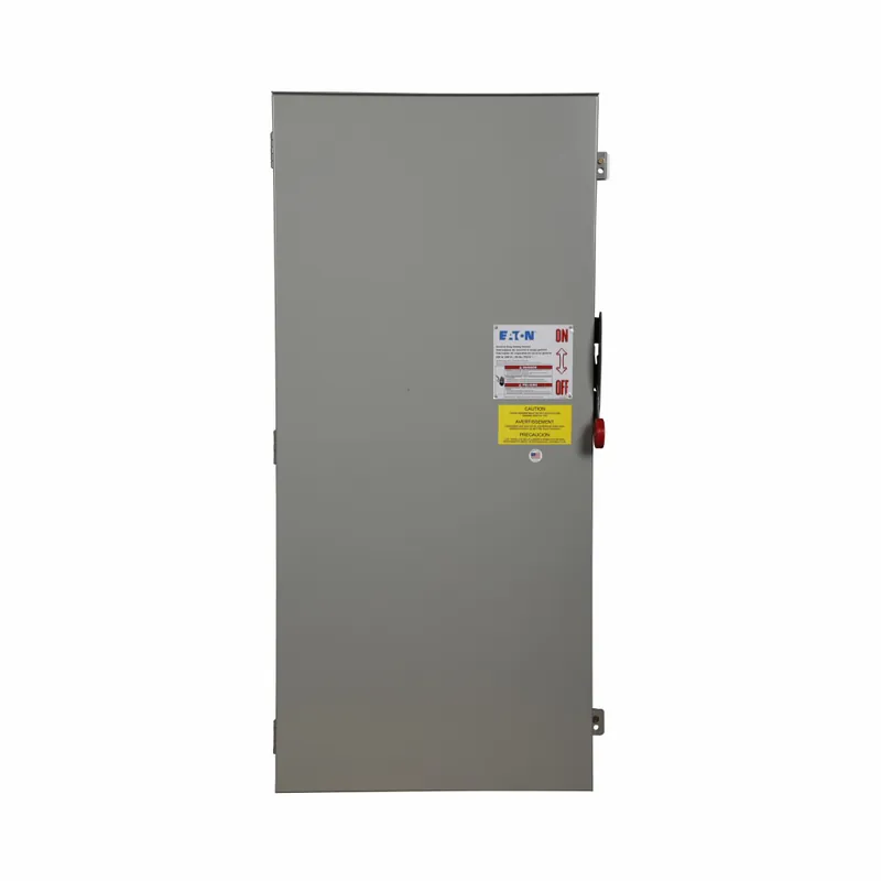 Eaton DG326NRK Electrical DG326NRK 120/240 VAC 600 Amp 75 to 200 Hp 3-Pole 4-Wire Fusible Single Throw Safety Switch