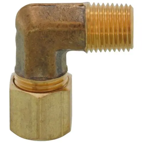 Jones Stephens C74081 1/4 inches od x 1/8 inches mip brass compression elbow