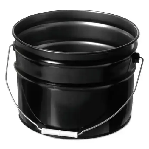 Freund 1175 3.5 GAL STL OH Pail Only Unlined BLK