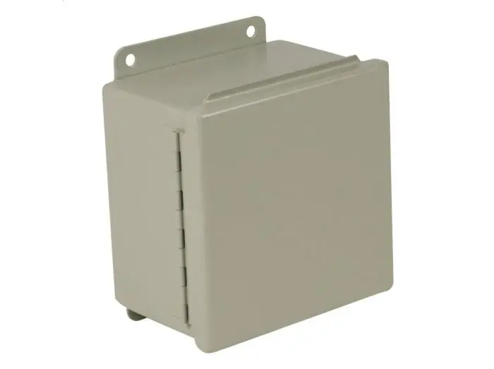 Wiegmann B121008CH NEMA 12 JIC Box Continuous Hinge, Steel, 12 inches x 10 inches x 8 inches