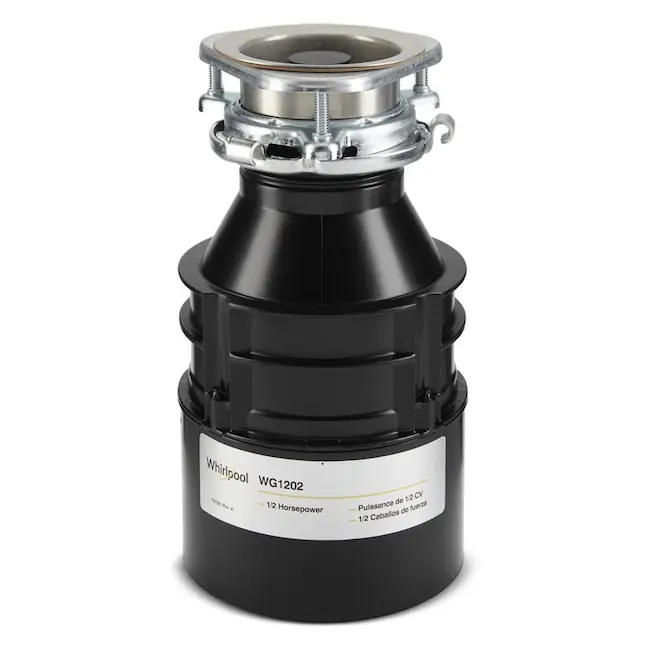 Whirlpool WG1202XH Replaces GC2000XE 1/2 hp Continuous Feed Garbage Disposal