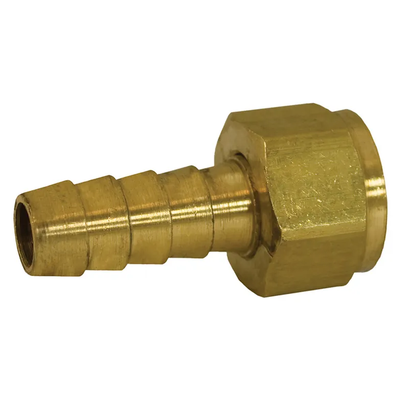 Jones Stephens G28044 1/4 inches Hose Barb x 1/4 inches Female Pipe Brass Swivel Adapter