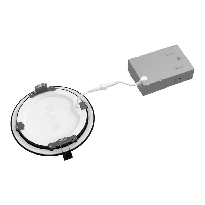 Rab WFRL6R139FA120BS WFRL CCT-Adjustable Edge-Lit Wafer 13W 6 inches