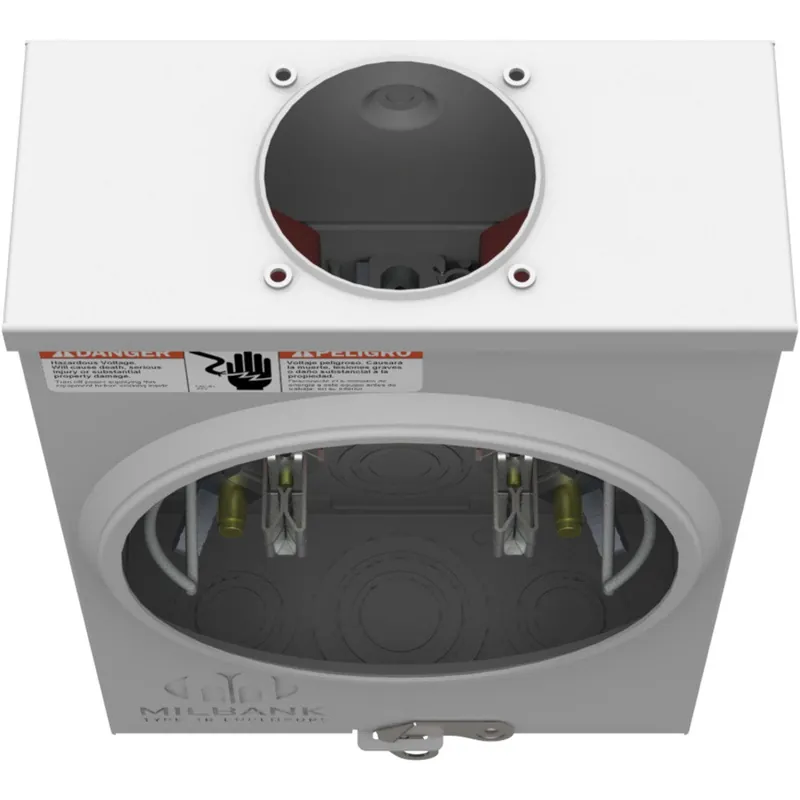 Milbank U7487-RL-QG-KK 4 Term, Ringless, Small Hub Opening, Quadplex Ground, Horn Bypass, 125 Amp