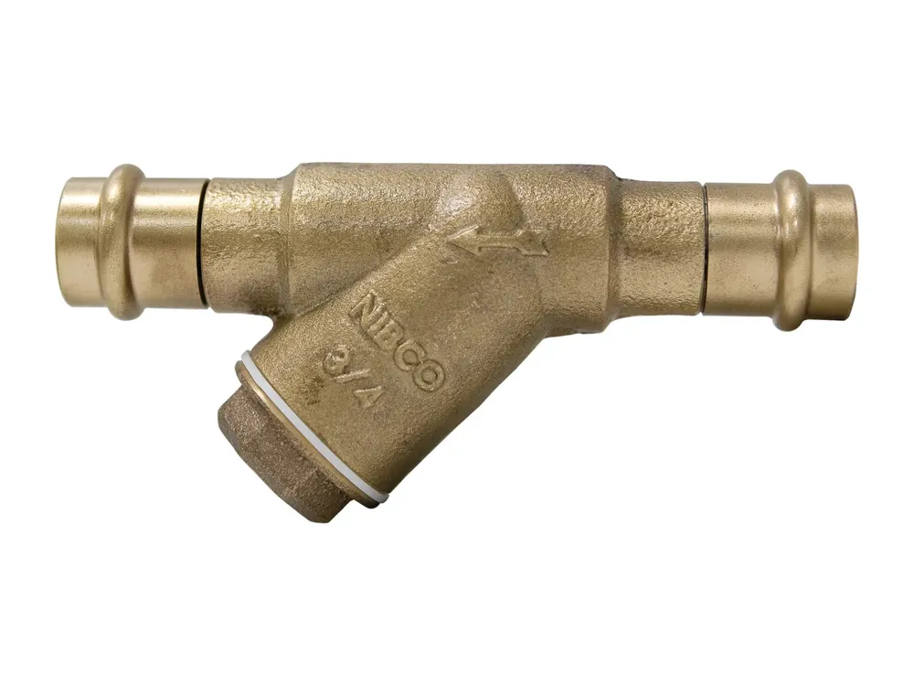 Nibco NF2RB0C Y-Strainer Bronze SS Screen with Solid Cap 200PSI 1-1/2 inches
