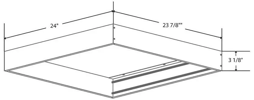 Rab SMKEZPAN2X2 Surface Mounting Kit 2 x 2 Foot