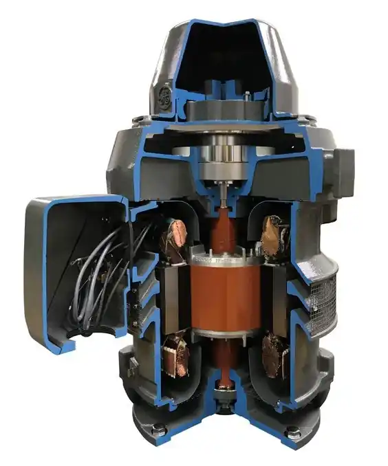 General Electric V4417 Motor 60 HP 1800 RPM L364TP16 Frame