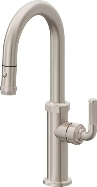 California Faucets K30-101-KL-BBU Descanso Pull-Down Prep/Bar Faucet