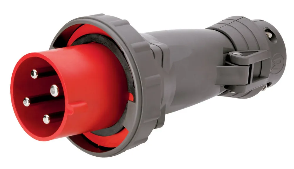 Pass & Seymour PS320P4S Splashproof 20A 125V Pin & Sleeve Plug 2.17 Inch Width