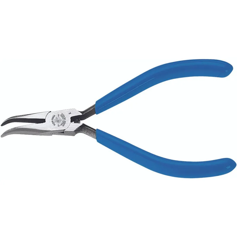 Klein Tools D320412C Midget Curved Chain-Nose Pliers 4 3/4 in