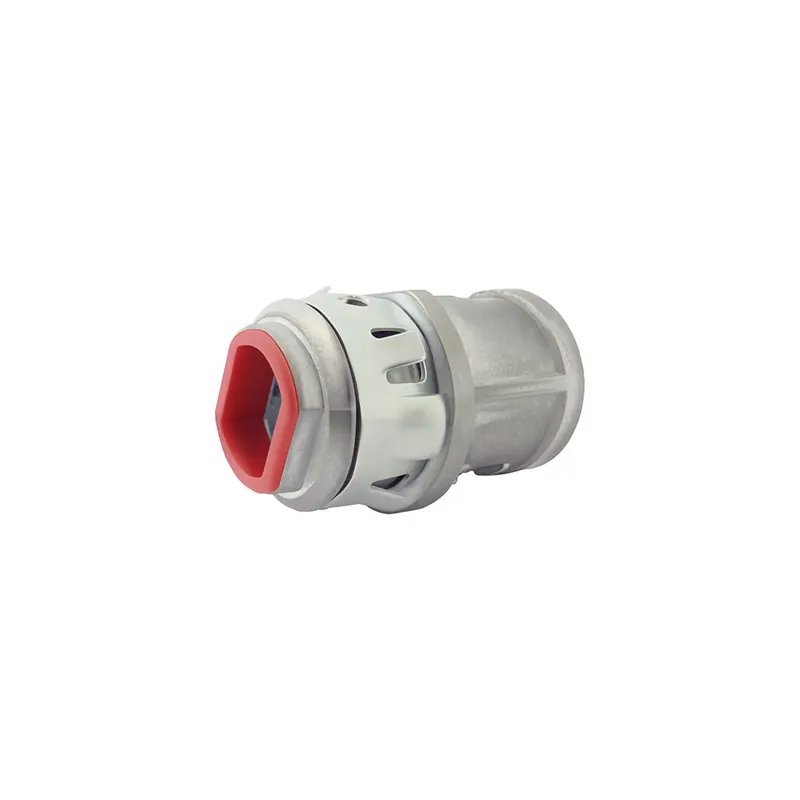 Arlington 380AST 3/8 inches SNAP IT Connector with Insulated Throat, 1/2 inches Knockout, Rectangular End