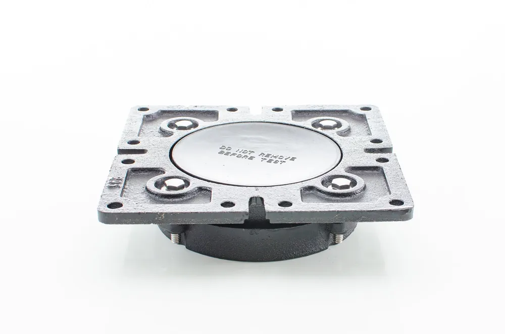 Pasco 295 Quick Set Square Closet Flange 4 in ID Cast Iron