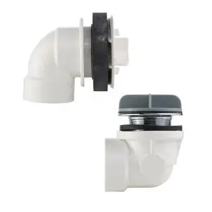Lsp RF-6011-RK pvc Drain Rough-In Half Kit with Revolver Overflow