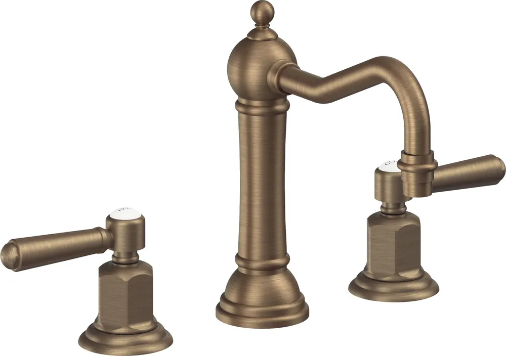 California Faucets 3302-MIDX-SB Montecito 8 in. Widespread Faucet Lever Handles