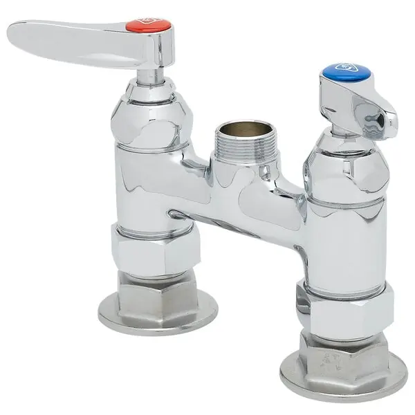 T&S Brass B-0326-LN Double Pantry Swivel/Rigid Base Faucet