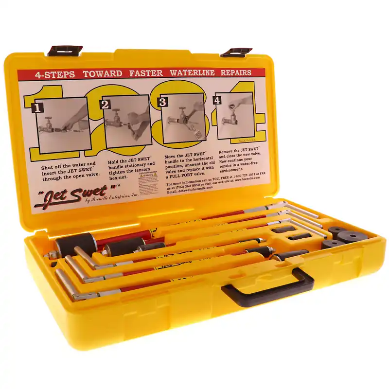 Jet Swet 6800 Kit: Tools & Replacement Gaskets for the 1/2 inches to 2 inches Sized Pipes in a PVC Heavy Duty Carrying Case