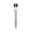 L.H. Dottie SPRT8112 Number 8 x 1-1/2 White Slotted Hex Head Register Screw - 300pk