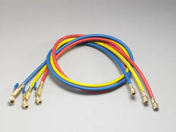 Yellow Jacket YJ-29986 1/4 Yellow/Blue/Red Ball Valve Hoses 72