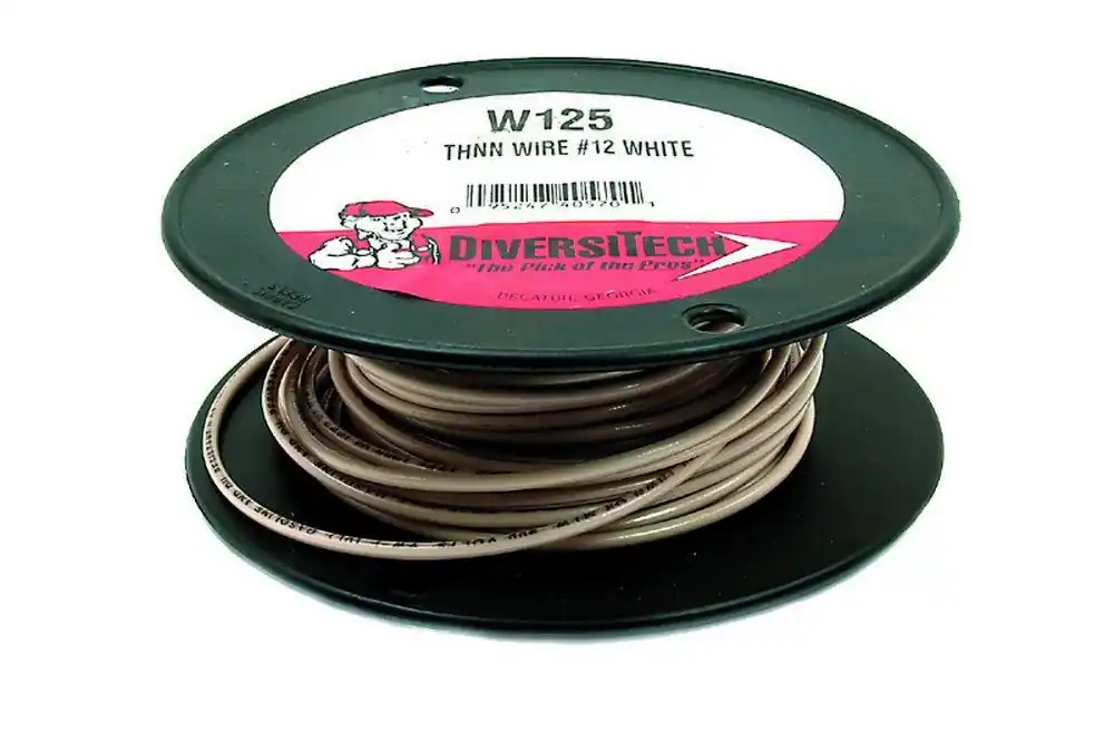 DiversiTech W801 THHN Black Wire Strand 8GA 10ft.