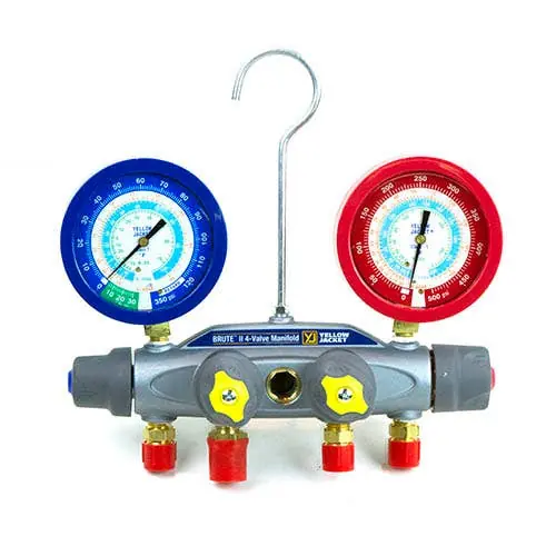 Yellow Jacket YJ-46091 R22/134A/404A Manifold 1/2 Vac - 3/8 Charge