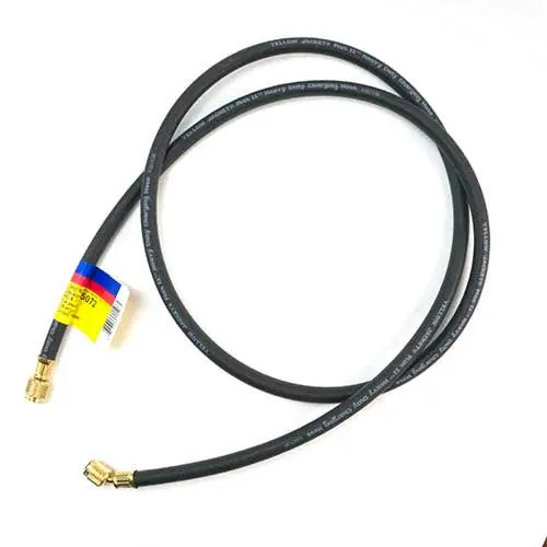 Yellow Jacket YJ-15072 1/4 Heavy-Duty Black Charging/Vacuum Hose 72