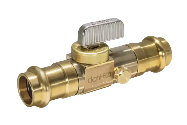 Dahl Valve 521-FP3-FP3D 1/2 Female Press x 1/2 Female Press w/ Drain