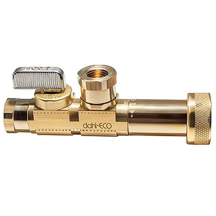 Dahl Valve 521BLD-51-04FL-51 Mini-Ball Valve 1/4 FIP x Fem Swivel Hose Long