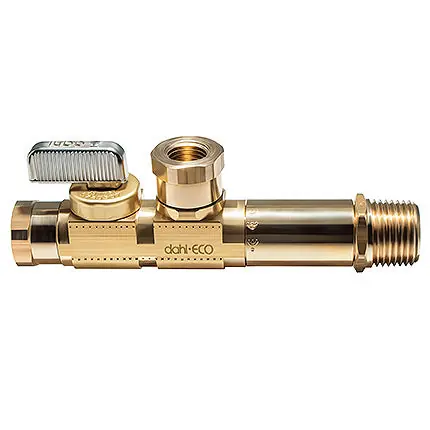 Dahl Valve 521BLD-51-01L-51 Mini-Ball Valve 1/4 FIP x 1/2 MIP Test Valve