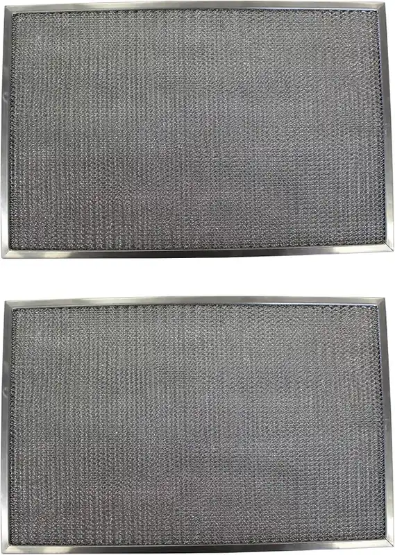 Broan-Nutone 99010250 Replacement Aluminum Filters 13-13/16 X 15-1/8 X 3/8 (2-Pack)