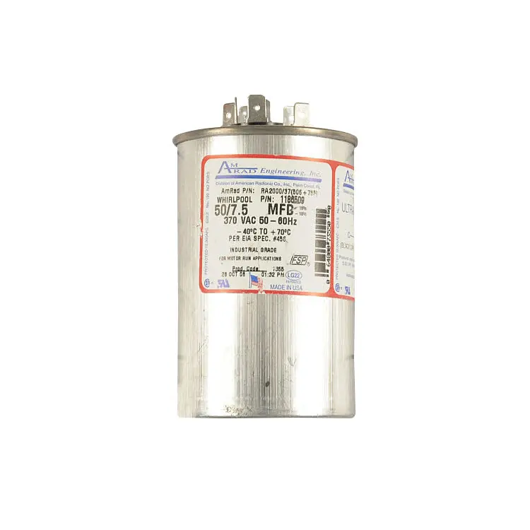 Whirlpool WP1186509 Run Capacitor REPLACEMENT MPN