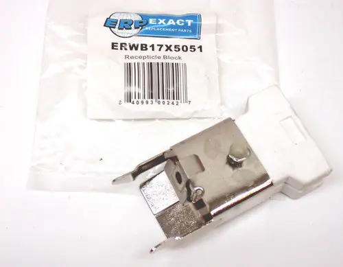 Sealed Unit Parts WB17X5051 Range Burner Element Receptacle Ceramic Block for GE