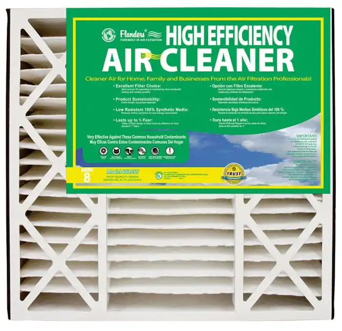 Aaf/Flanders 16X25X3P Filter Pleated 16X25X3