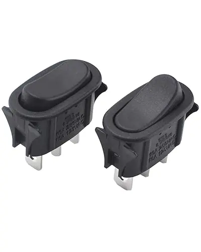 Broan Nutone R561117 Range Hood Rocker Switch Black (2 Pack)