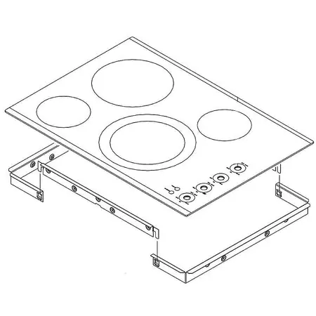 Whirlpool W10505178 Cooktop Assembly