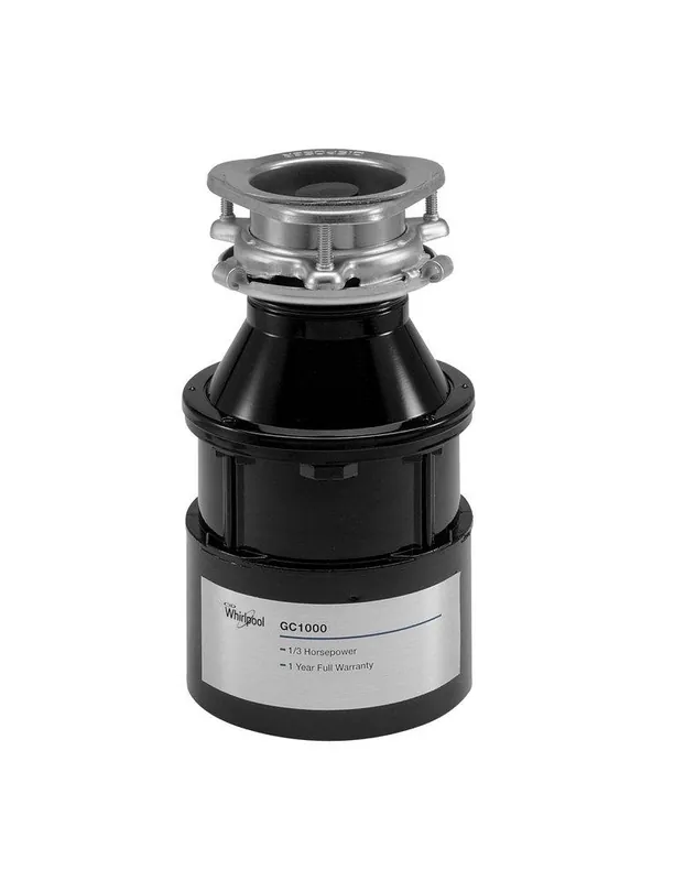 Whirlpool GC1000PE 1/3 hp Continuous Feed Garbage Disposal with Power Cord