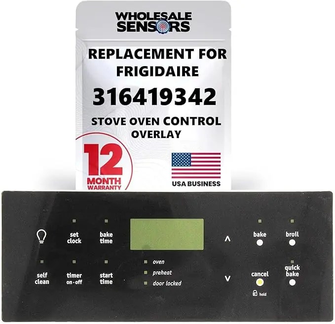 Electrolux 316419342 Range Oven Stove ES 330ISB Clock Overlay