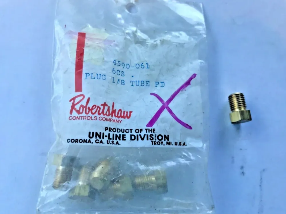Robertshaw 4590-061 Plug Tubing 1/8 inches