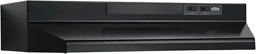 Lid Corporation F403623 Broan-NuTone Exhaust Fan for Under Cabinet Two-Speed Four-Way Convertible Range Hood Insert with Light 36-Inch