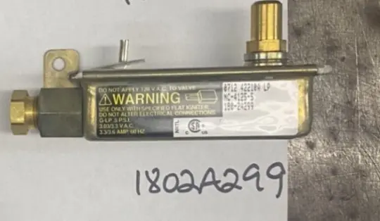 Brown Stove Works 1802A299 Safety Valve