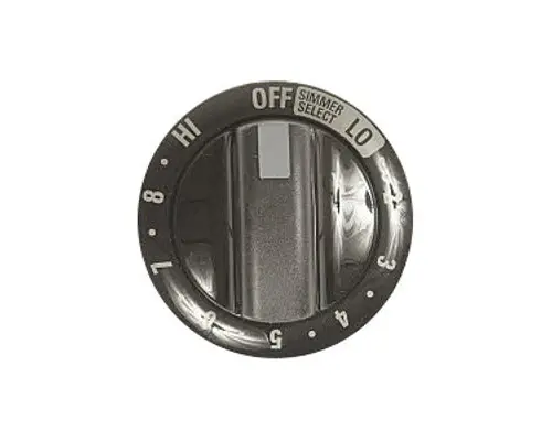 Electrolux 318285100 Knob, Control, Black, W/Simme 318285100